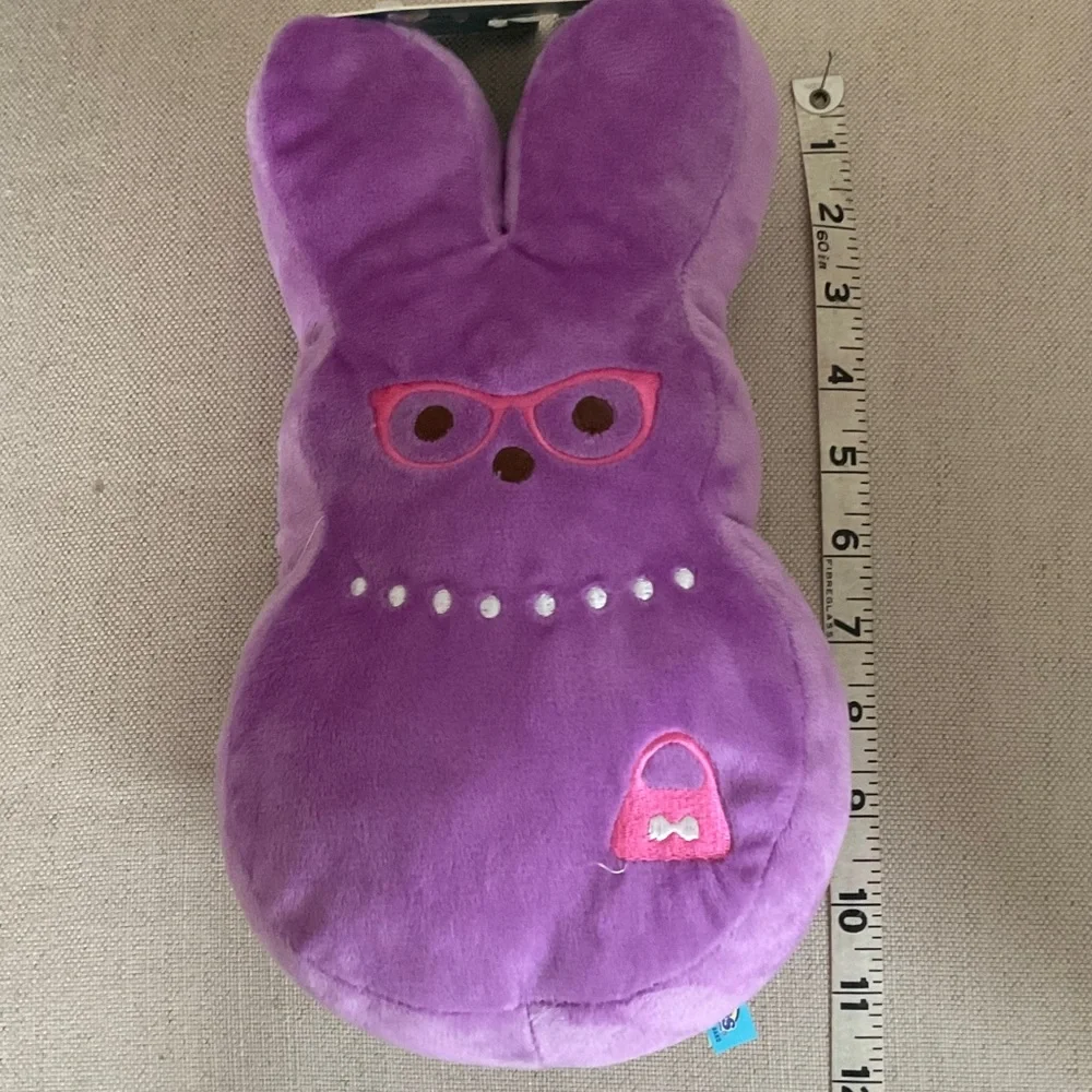 Peeps Purple Plush Bunny Dog Toy